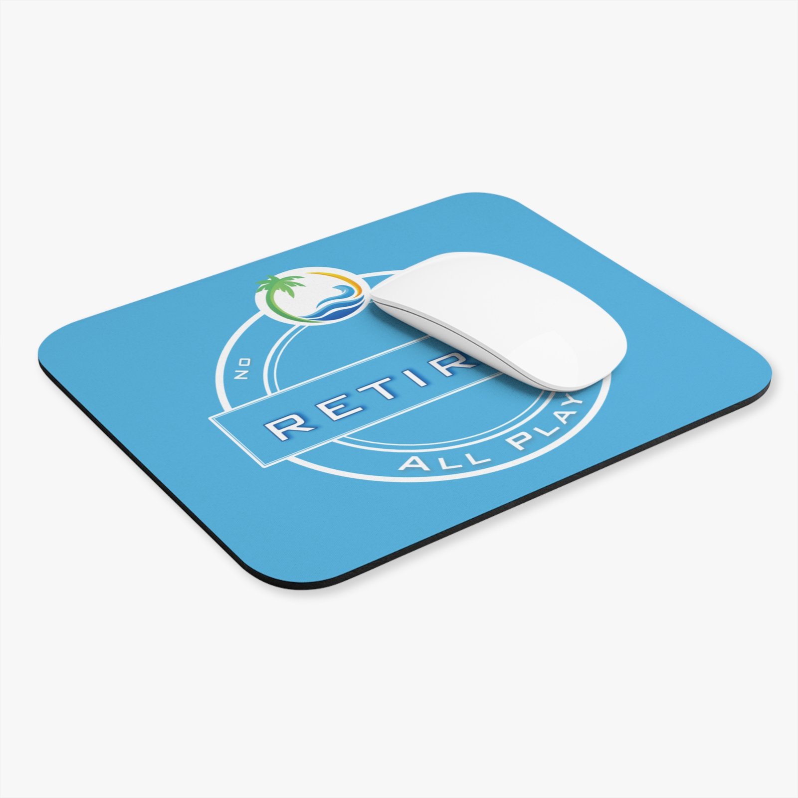 Retired-Beach Mouse Pad (Rectangle) - Image 3