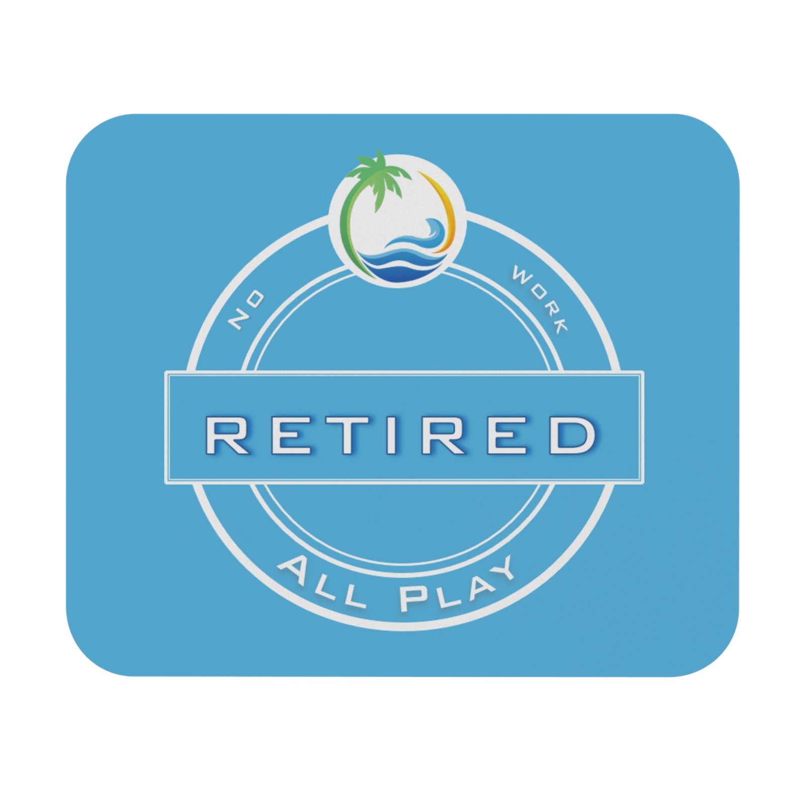 Retired-Beach Mouse Pad (Rectangle)